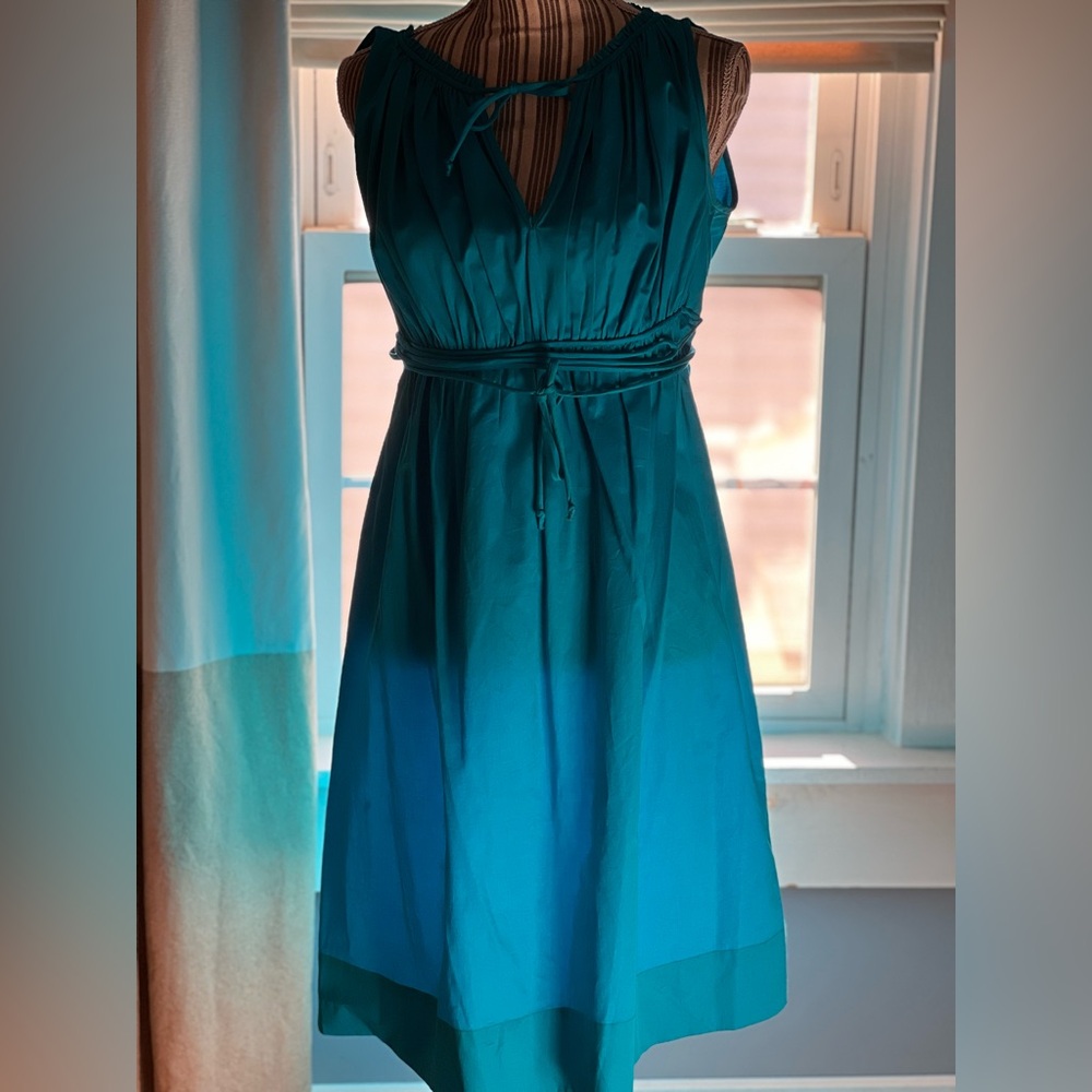 LAUREN Ralph Lauren sleeveless turquoise dress size 8